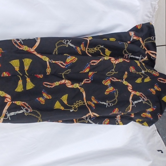 NWT Vonda split v short sleeve collared maxi top, 20" Ptp - Picture 6 of 10